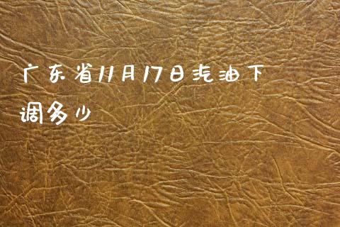 广东省11月17日汽油下调多少_https://wap.gongyisiwang.com_保险理财_第1张