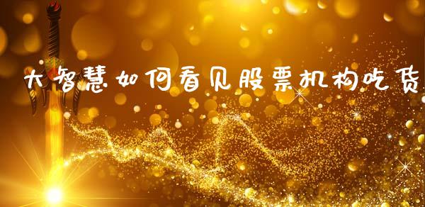大智慧如何看见股票机构吃货_https://wap.gongyisiwang.com_个股行情_第1张