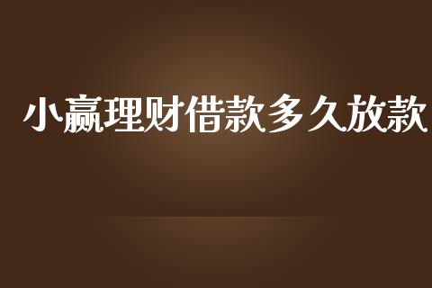 小赢理财借款多久放款_https://wap.gongyisiwang.com_保险理财_第1张