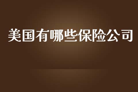 美国有哪些保险公司_https://wap.gongyisiwang.com_金融科技_第1张