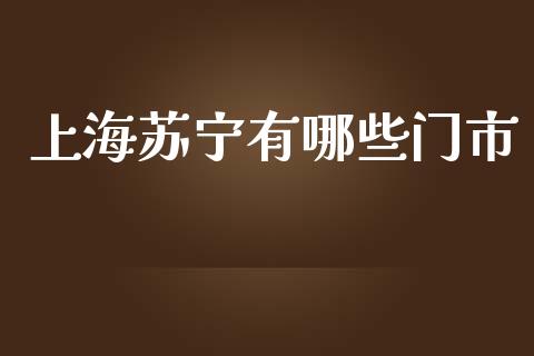 上海苏宁有哪些门市_https://wap.gongyisiwang.com_概念板块_第1张