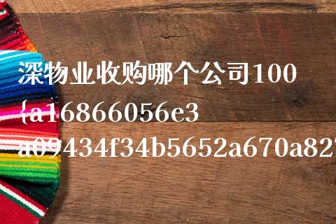 深物业收购哪个公司100%股权_https://wap.gongyisiwang.com_理财规划_第1张