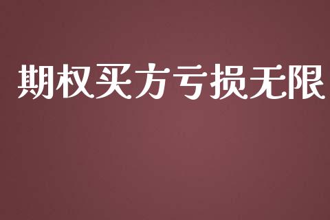 期权买方亏损无限_https://wap.gongyisiwang.com_理财规划_第1张