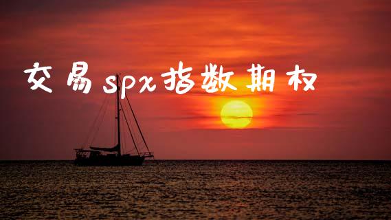 交易spx指数期权_https://wap.gongyisiwang.com_股市新闻_第1张