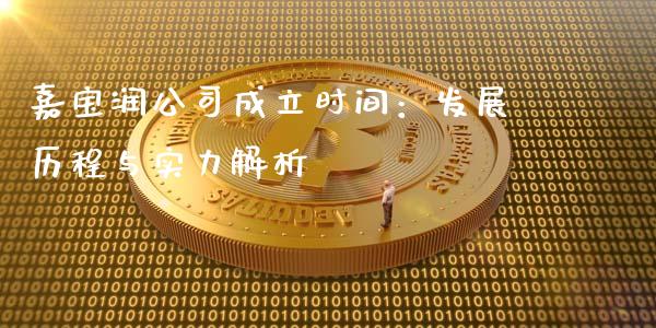 嘉宝润公司成立时间：发展历程与实力解析_https://wap.gongyisiwang.com_保险理财_第1张