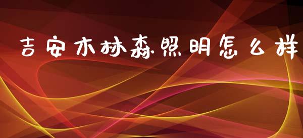 吉安木林森照明怎么样_https://wap.gongyisiwang.com_股市新闻_第1张