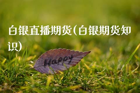 白银直播期货(白银期货知识)_https://wap.gongyisiwang.com_金融科技_第1张