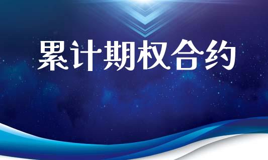 累计期权合约_https://wap.gongyisiwang.com_金融科技_第1张