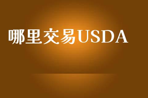 哪里交易USDA_https://wap.gongyisiwang.com_金融科技_第1张