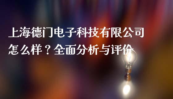上海德门电子科技有限公司怎么样？全面分析与评价_https://wap.gongyisiwang.com_概念板块_第1张