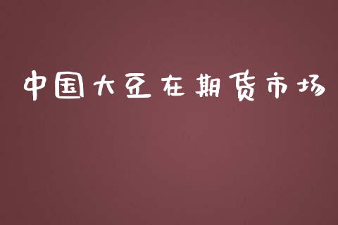 中国大豆在期货市场_https://wap.gongyisiwang.com_美原油直播_第1张