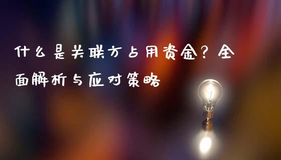 什么是关联方占用资金？全面解析与应对策略_https://wap.gongyisiwang.com_美原油直播_第1张