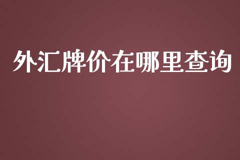 外汇牌价在哪里查询_https://wap.gongyisiwang.com_金融科技_第1张