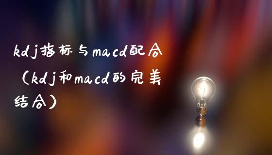 kdj指标与macd配合（kdj和macd的完美结合）_https://wap.gongyisiwang.com_大盘分析_第1张