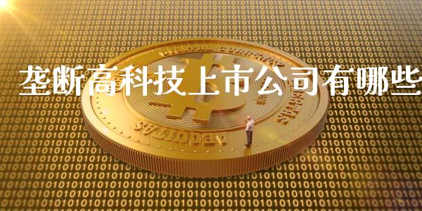 垄断高科技上市公司有哪些_https://wap.gongyisiwang.com_大盘分析_第1张