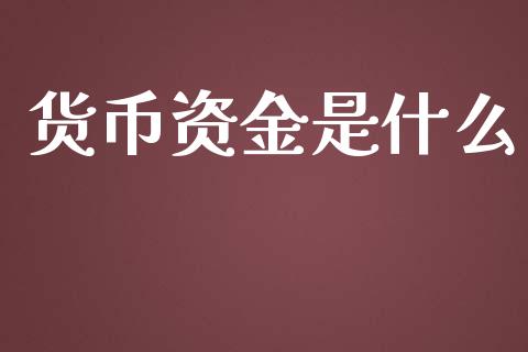 货币资金是什么_https://wap.gongyisiwang.com_美原油直播_第1张