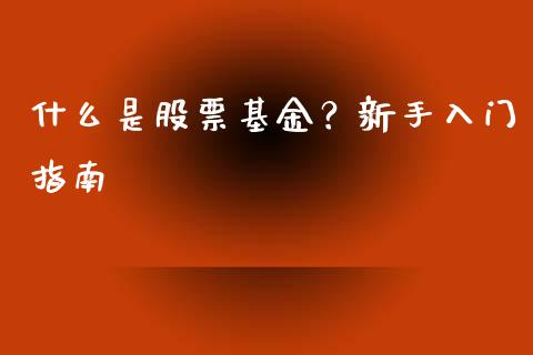 什么是股票基金?新手入门指南_保险理财_第1张_大盘分析_个股行情_概念板块_股市新闻 什么是股票基金?新手入门指南_https://wap.gongyisiwang.com_保险理财_第1张