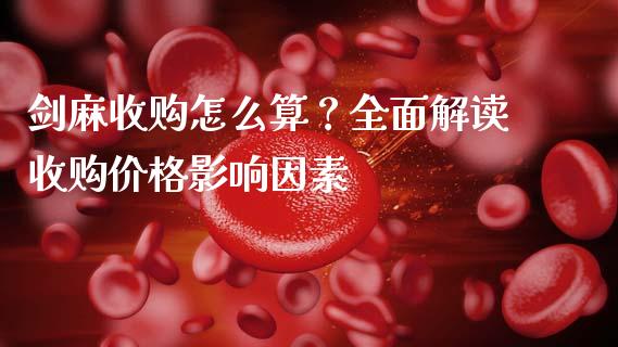 剑麻收购怎么算？全面解读收购价格影响因素_https://wap.gongyisiwang.com_股市新闻_第1张