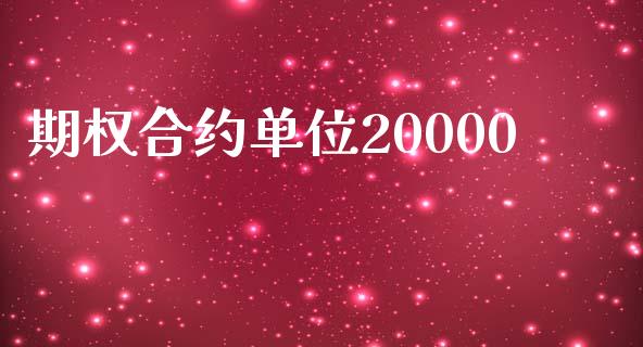 期权合约单位20000_https://wap.gongyisiwang.com_概念板块_第1张