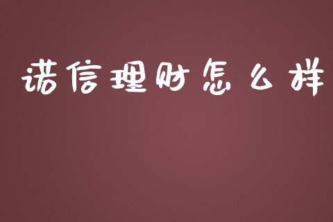 诺信理财怎么样_https://wap.gongyisiwang.com_个股行情_第1张