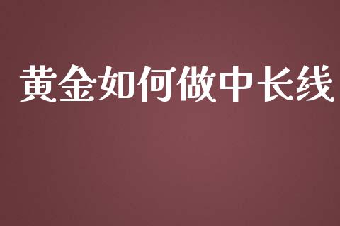 黄金如何做中长线_https://wap.gongyisiwang.com_美原油直播_第1张