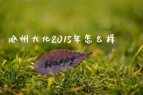 沧州大化2015年怎么样_https://wap.gongyisiwang.com_概念板块_第1张